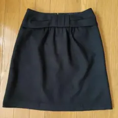 NATURAL BEAUTY BASIC 膝丈 タイトスカート ブラック Sのサムネイル
