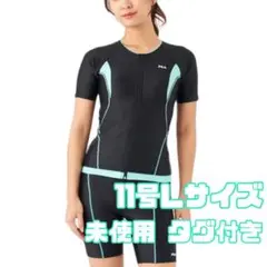FILA フィットネス水着 未使用 タグ付き 11号 Lサイズ ブラック×ミントのサムネイル