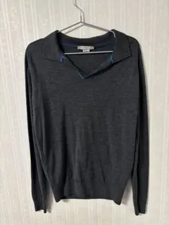 JOHN SMEDLEY ウール スキッパーネック ニット/ S 美品