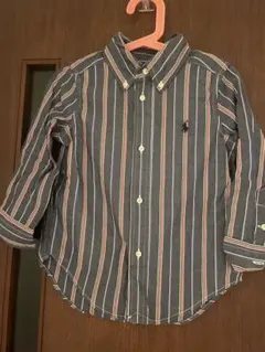 Ralph Lauren ストライプ 長袖シャツ 3/3T