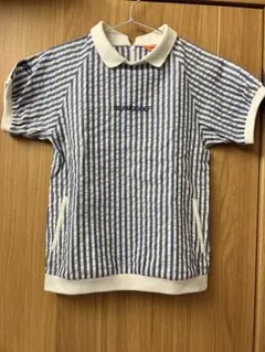 BEAMS GOLF レディース ストライプ 半袖シャツのサムネイル