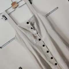 BB　タグ付き・未使用品　GAP リネンドレス ワンピース 無地 ベージュ