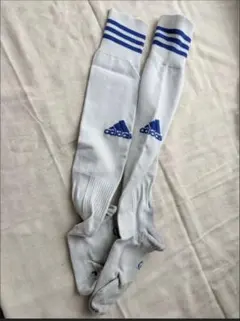 adidas サッカー　フットサル　ソックス　ストッキング　白　25〜27㎝