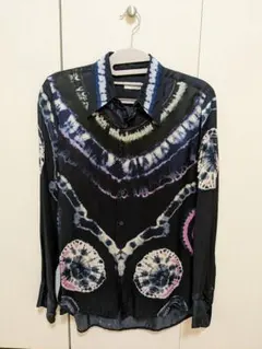 25219✨ドリスヴァンノッテン デザイン タイダイ 総柄 長袖Tシャツ 