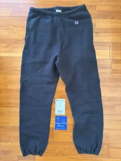 Champion リバースウィーブ　C3-W205スウェットパンツ ブラック