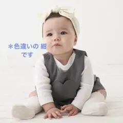 petit main ハートポケットジャンスカ ネイビー 紺