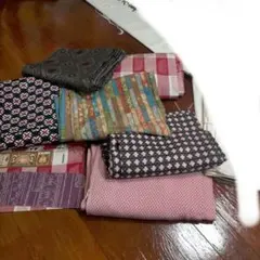 ①着物まとめ売り‼️ ６枚セット 多色 幾何学模様 花柄