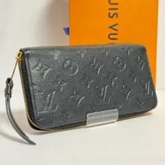 ルイヴィトン ジッピーウォレット モノグラム アンプラント 黒 ブラック