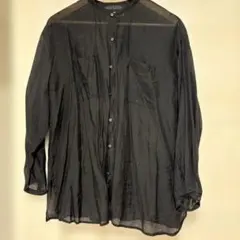 Niko and… ニコアンド シースルー黒ボタンアップシャツ