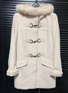 バーバリーブルーレーベル　ダッフルコート　アイボリー　ホワイト系　40