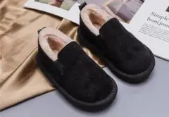 新品　ボアスリッポン　19センチ　黒　男の子　女の子　冬靴　あったか