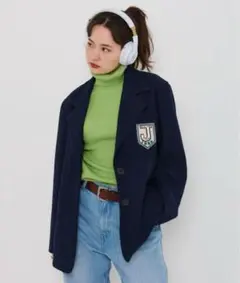 TINA:JOJUN ワッペン付きブレザー