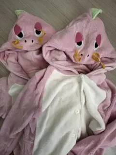 PJ ピーチジョン　ヤミーマート　ドラゴン 着ぐるみ ルームウェア 2着セットのサムネイル