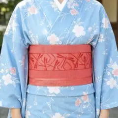 花火大会 夏祭り 半幅帯 蜻蛉柄 ピンク 和風 レトロ浴衣帯織り兵児帯