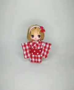 2067☆　ハンドメイド　ぷちリカちゃん　服　浴衣