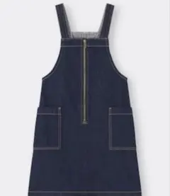 GU キッズ デニムジャンパースカート 130 ジーユー ジャンスカ