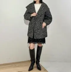 エストネーション ネップツイードコクーンコート - メルカリ