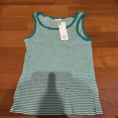 GU ストライプ タンクトップ Sサイズ グリーン