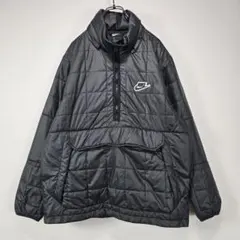 NIKE ナイキ　中綿ハーフジップ　ジャケット　L　キルティング　アノラック　黒