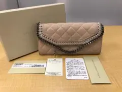 ステラマッカートニーファラベラコンチネンタル財布★ピンクA318