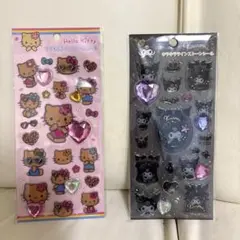 キティ　クロミ　キラキララインストーンシール