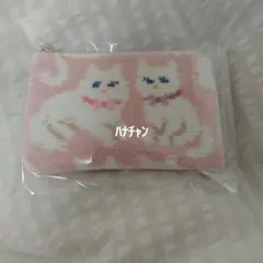 モフモフネコチャン　L字ポーチ　ペールピンク　フェイラー
