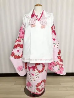 二尺袖 ポリエステル着物 金彩 紋意匠 薔薇 袴用 MOP591 - メルカリ