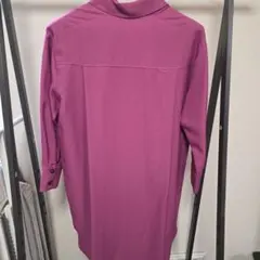 VICKY パープル シャツワンピース 長袖