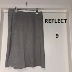 美品 REFLECT フレアスカート グレー ひざ丈 スウェット素材 オフィスのサムネイル