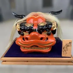 能面　神楽面　鬼　作家物　木彫り 神楽面 鬼面 木彫り お面 魔除け 能面 伝統工芸 壁掛け インテリア