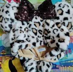 ディズニー　ファンキャップ　ヒョウ柄　レオパード　茶色