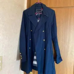 トレンチコート ネイビー