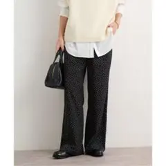 ジャーナルスタンダードレリューム　ドットプリントイージーパンツ