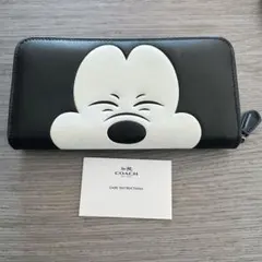 m*i様 COACH ミッキー コラボ 75周年記念限定　長財布　ディズニー
