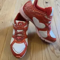 SUPERSTAR 赤 ホワイト スニーカー　23cm