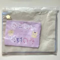 サンリオ ちいかわ フラットポーチ2個セット ハローキティ ハチワレ シナモン