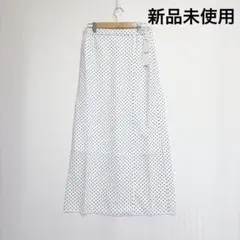 新品【COMME CA ISMロングスカート】Mサイズ＊ドット柄＊コムサイズムのサムネイル