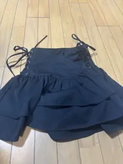 shein レースアップフリルスカート　M