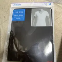 エアリズム　デオドラントメッシュVネックT(半袖) M MEN