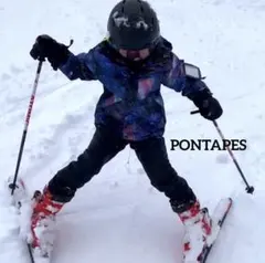 スキーデビューに！スキーウェア上下 PONTAPES 120cm インナー付き！