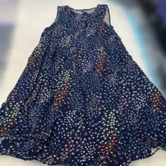 UNIQLO 花柄ノースリーブワンピース 130