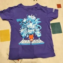 妖怪ウォッチ紫色キャラクターTシャツ 110cm