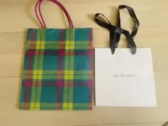 【未使用】JILLSTUART 伊勢丹チェック柄 ショップ袋 2点セット