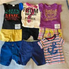 男の子 Tシャツ ハーフパンツセット　90〜100まとめ売り