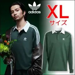 アディダス XLサイズ 常田大希着 アディカラーラグビーポロシャツ