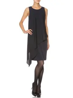 ネイビー ノースリーブワンピース