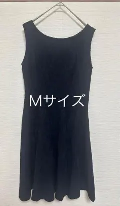 ■結婚式　入学式　フォーマル　ノースリーブ　レースワンピース　ネイビー　M■