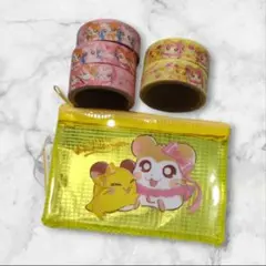 とっとこハム太郎　マスキングテープ　メッシュケースセット