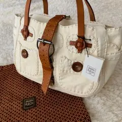 JUMIN PUECH ジャマンピュエッシュ パッチワークハンドバッグ レザー