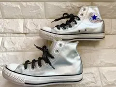 Converse all star シルバー ハイカットスニーカー 24cm